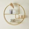 Dunelm Curves Gold Circle Shelf