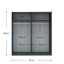 Harmony Norland 180cm Sliding Double Wardrobe -The Furniture Store 30759391 alt04