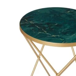 Dunelm Zoey Green Marble Effect Side Table 8 Dunelm Zoey Green Marble Effect Side Table -The Furniture Store 30762776 alt03
