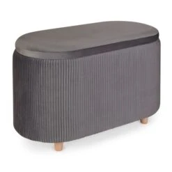 Dunelm Florence Velvet Ottoman -The Furniture Store 30763745 alt05