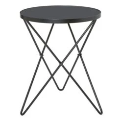 Dunelm Zoey Black Top Side Table -The Furniture Store 30764038 alt02