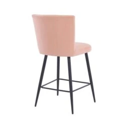Dunelm Taylor Velvet Bar Stool -The Furniture Store 30764837 alt04