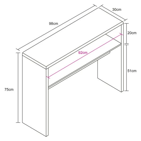 Lloyd Pascal Knox Compact Console Table 6 Lloyd Pascal Knox Compact Console Table - Image 6