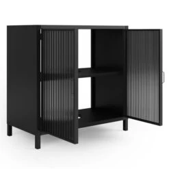 Dunelm Stannis Reeded Glass Under Sink Unit -The Furniture Store 30765707 alt04