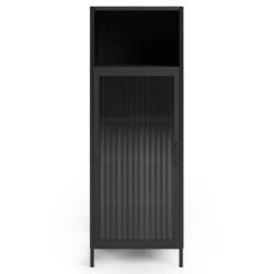 Dunelm Stannis Reeded Glass Single Door Cabinet -The Furniture Store 30765708 alt02