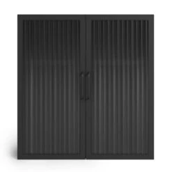 Dunelm Stannis Reeded Glass Double Door Wall Cabinet -The Furniture Store 30765709 alt02