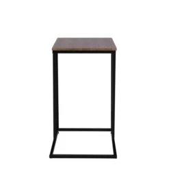 Dunelm Charlie Rustic Wood Effect C-Shaped Side Table -The Furniture Store 30765712 alt04