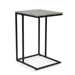 Dunelm Charlie Concrete Effect C-Shaped Side Table 9 Dunelm Charlie Concrete Effect C-Shaped Side Table -The Furniture Store 30765713 alt03
