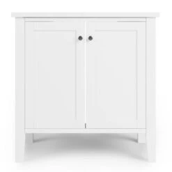 Dunelm Lynton White Compact Bathroom Under Sink Unit -The Furniture Store 30765728 alt02