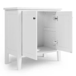 Dunelm Lynton White Compact Bathroom Under Sink Unit -The Furniture Store 30765728 alt04