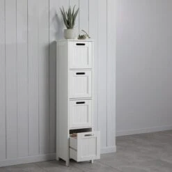 Dunelm Rimini White 4 Drawer Unit -The Furniture Store 30765731 alt02