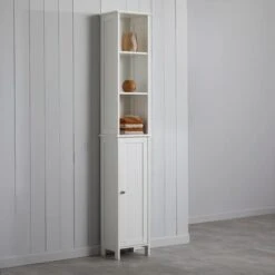 Dunelm Rimini White Tall Cabinet