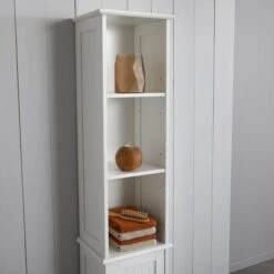Dunelm Rimini White Tall Cabinet -The Furniture Store 30765735 alt02