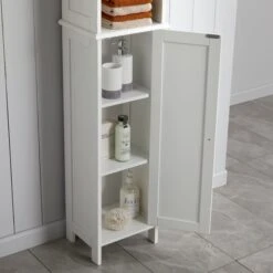 Dunelm Rimini White Tall Cabinet -The Furniture Store 30765735 alt03