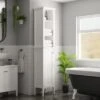 Dunelm Lynton White Compact Bathroom Tall Unit