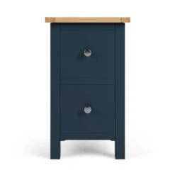 Dunelm Bromley 2 Drawer Slim Bedside Table -The Furniture Store 30766089 alt02