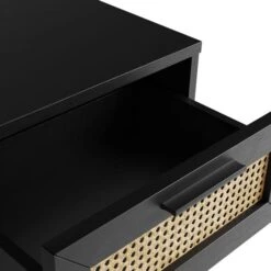 Dunelm Winslow Medium Cabinet Black Rattan -The Furniture Store 30766710 alt05