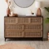 Dunelm Franco 7 Drawer Chest, Black