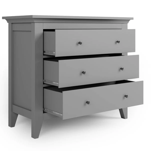 Dunelm Lynton 3 Drawer Chest, Grey 5 Dunelm Lynton 3 Drawer Chest, Grey - Image 5