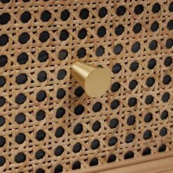 Dunelm Franco 2 Drawer Bedside Table, Black & Cane 9 Dunelm Franco 2 Drawer Bedside Table, Black & Cane -The Furniture Store 30768465 alt03