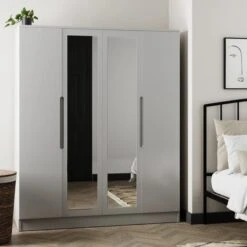 Dunelm Larson Extra Large 4 Door Wardrobe