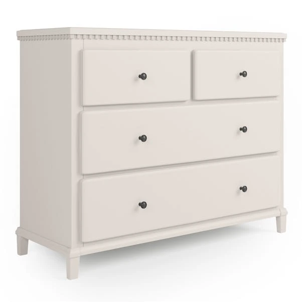 Dunelm Marco 4 Drawer Chest, Ivory 2 Dunelm Marco 4 Drawer Chest, Ivory - Image 2