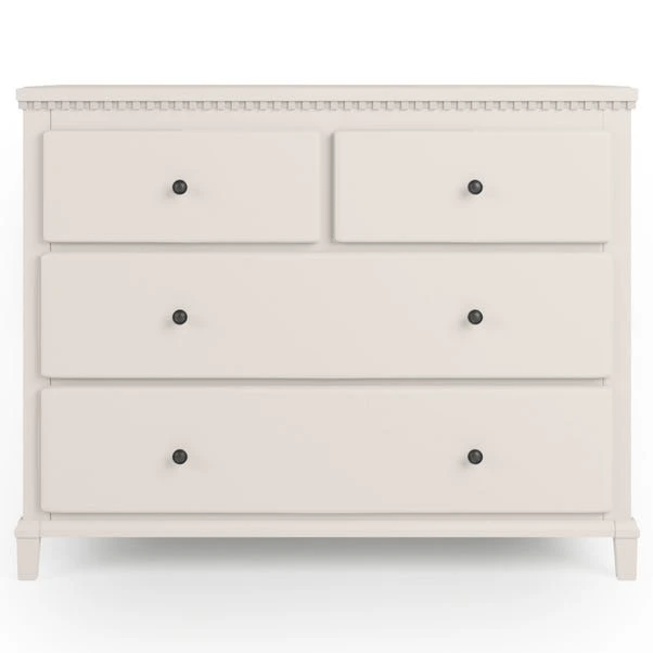 Dunelm Marco 4 Drawer Chest, Ivory 3 Dunelm Marco 4 Drawer Chest, Ivory - Image 3