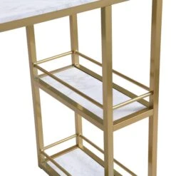 Dunelm Kendall Bar Table White Faux Marble -The Furniture Store 30769219 alt05