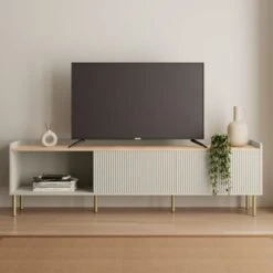 Dunelm Georgi Extra Wide TV Unit Natural 8 Dunelm Georgi Extra Wide TV Unit Natural -The Furniture Store 30769273 alt02