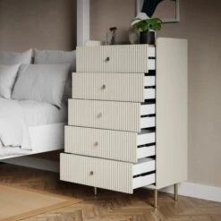 Dunelm Georgi 5 Drawer Chest -The Furniture Store 30769721 alt02