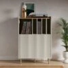 Dunelm Georgi Vinyl Cabinet Natural