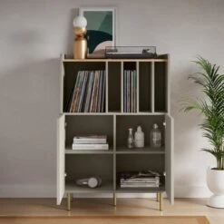 Dunelm Georgi Vinyl Cabinet Natural 8 Dunelm Georgi Vinyl Cabinet Natural -The Furniture Store 30769725 alt02