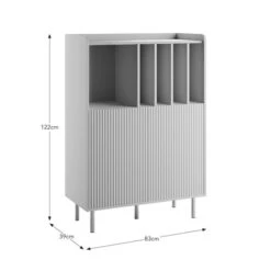 Dunelm Georgi Vinyl Cabinet Natural 11 Dunelm Georgi Vinyl Cabinet Natural -The Furniture Store 30769725 alt05