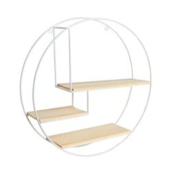 Dunelm Circle Shelf White Pine -The Furniture Store 30769825 alt02