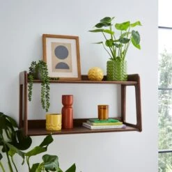 Dunelm Elements Beechwood Wall Shelving Unit