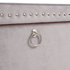 Dunelm Luxe Traveller Grey Velvet Cube 10 Dunelm Luxe Traveller Grey Velvet Cube -The Furniture Store 30769866 alt04