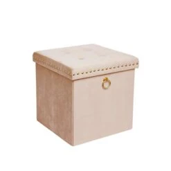 Dunelm Luxe Traveller Cream Velvet Cube 9 Dunelm Luxe Traveller Cream Velvet Cube -The Furniture Store 30769870 alt03