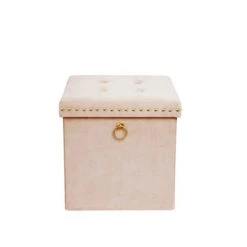 Dunelm Luxe Traveller Cream Velvet Cube 10 Dunelm Luxe Traveller Cream Velvet Cube -The Furniture Store 30769870 alt04