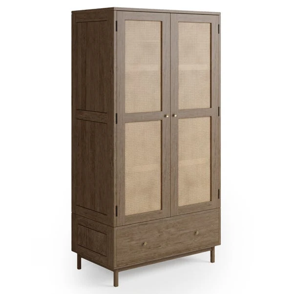 Dunelm Indi Double Wardrobe, Mango Wood 2 Dunelm Indi Double Wardrobe, Mango Wood - Image 2