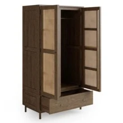 Dunelm Indi Double Wardrobe, Mango Wood 10 Dunelm Indi Double Wardrobe, Mango Wood -The Furniture Store 30770395 alt04