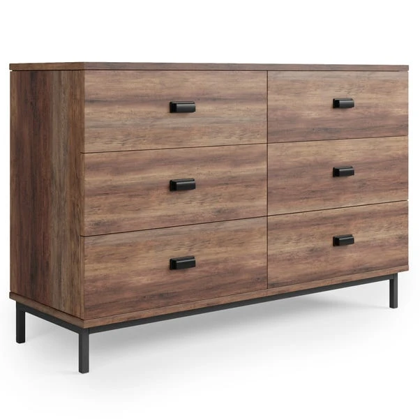 Dunelm Fulton 6 Drawer Chest, Pine Effect 2 Dunelm Fulton 6 Drawer Chest, Pine Effect - Image 2