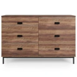 Dunelm Fulton 6 Drawer Chest, Pine Effect 8 Dunelm Fulton 6 Drawer Chest, Pine Effect -The Furniture Store 30773037 alt02