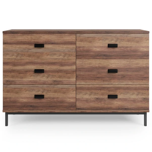 Dunelm Fulton 6 Drawer Chest, Pine Effect 3 Dunelm Fulton 6 Drawer Chest, Pine Effect - Image 3