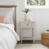 Dunelm Lucy Cane 1 Drawer Bedside Table