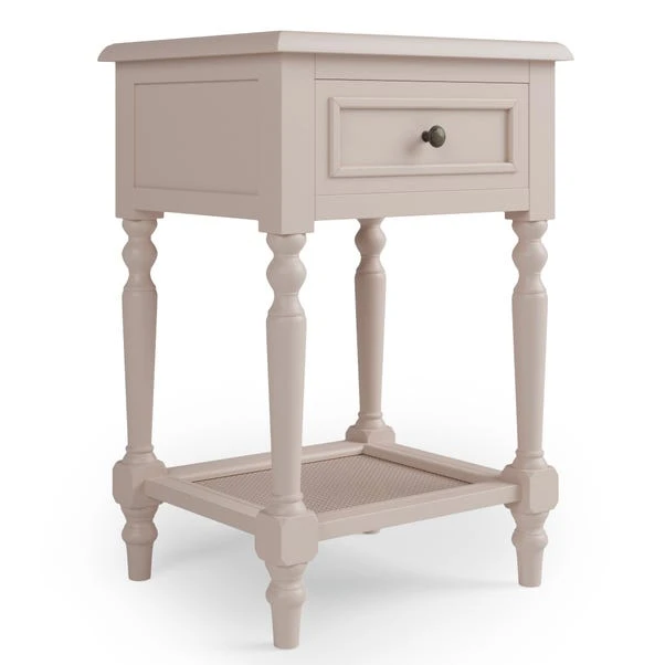 Dunelm Lucy Cane 1 Drawer Bedside Table 2 Dunelm Lucy Cane 1 Drawer Bedside Table - Image 2