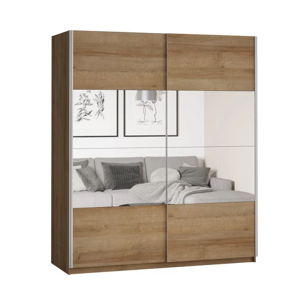 Dunelm Lincoln 180cm Sliding Double Wardrobe 3 Dunelm Lincoln 180cm Sliding Double Wardrobe - Image 3