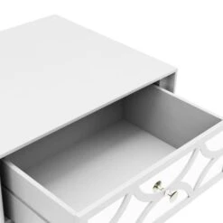 Dunelm Delphi 1 Drawer Bedside Table, Mirrored -The Furniture Store 30775913 alt05