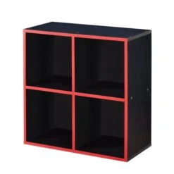 Lloyd Pascal Black 4 Cube Storage Unit -The Furniture Store 30777555 alt05
