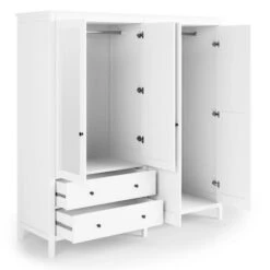 Dunelm Lynton 4 Door Wardrobe White 10 Dunelm Lynton 4 Door Wardrobe White -The Furniture Store 30780266 alt04