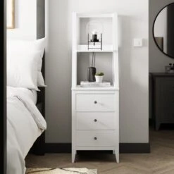 Dunelm Lynton Ladder Bedside White
